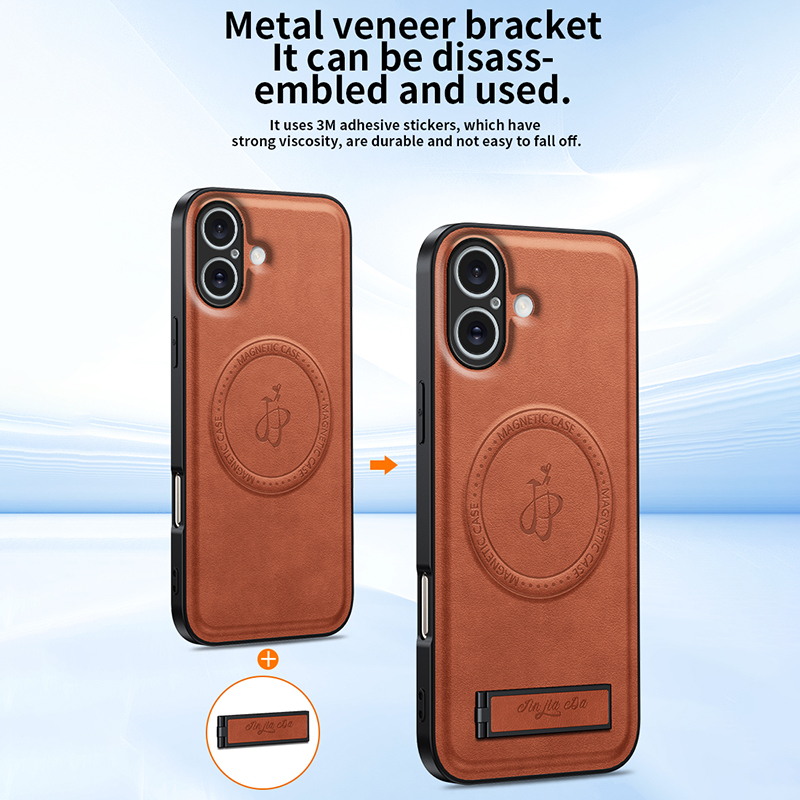 Luxury Leather Stand Phone Cas - Taco Stand Holder 评论和价格