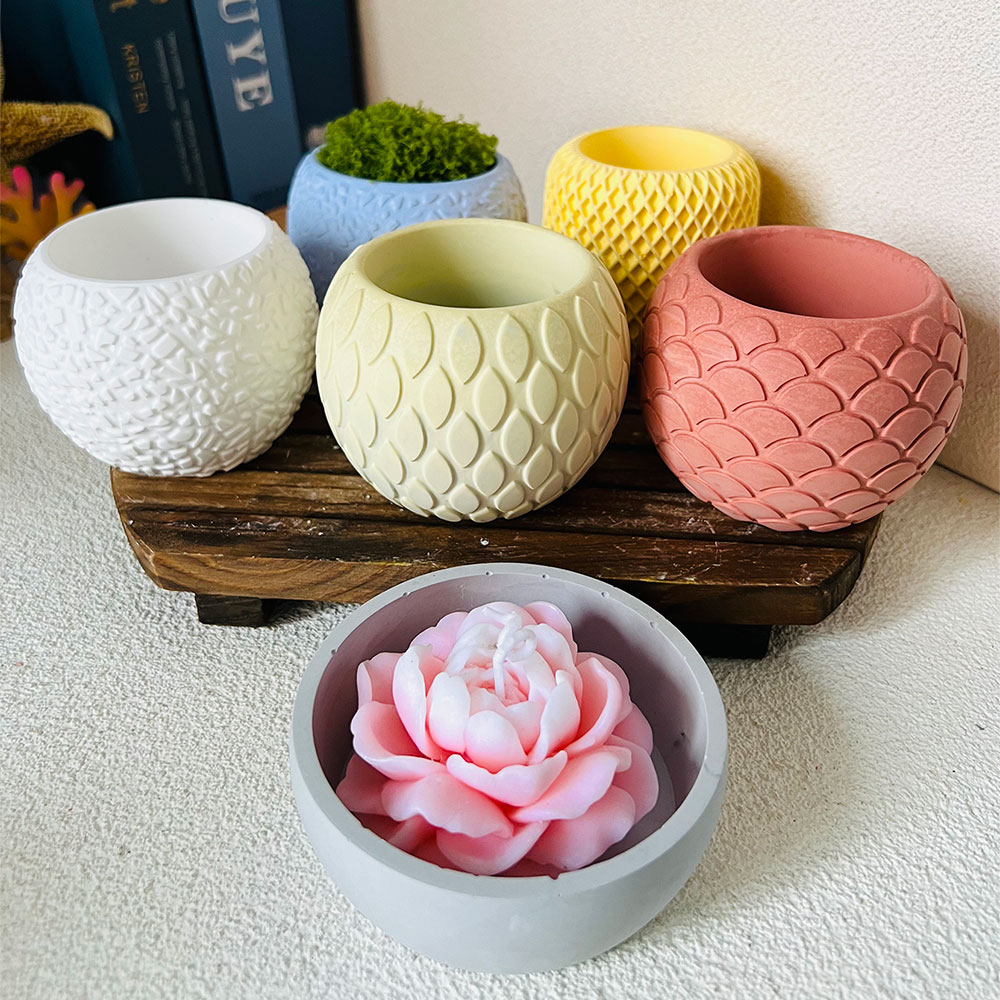 1pc Fish Scale Pattern Cement  - Potsticker Mold 评论和价格