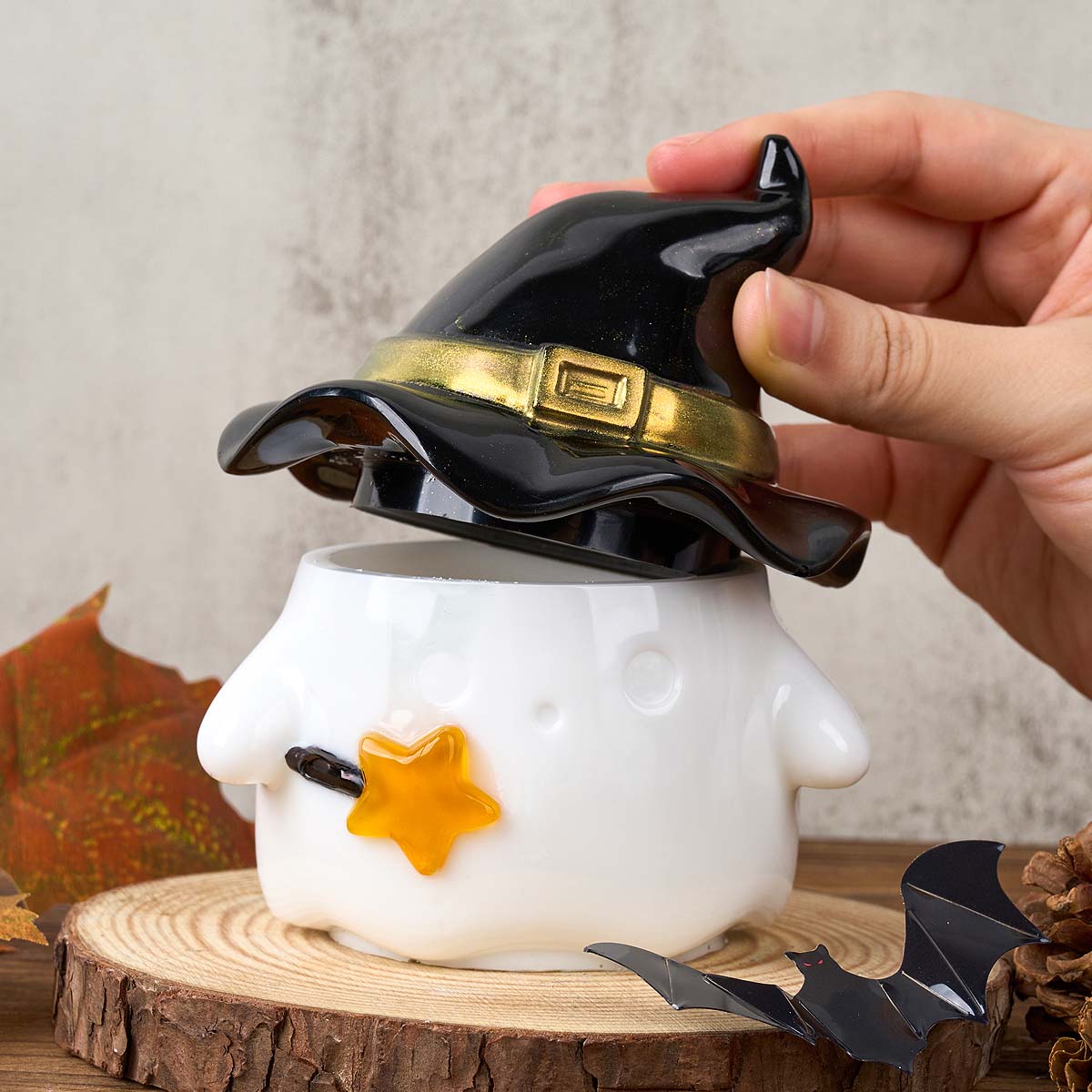 Hat Ghost Candle Jar Silicone  - Potsticker Mold 评论和价格