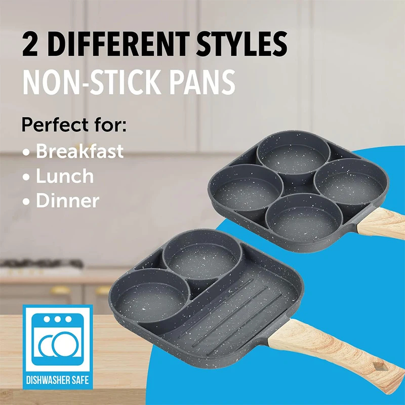 Pancake Egg Frying Pan 4 Cups  - Mini Pancake Griddle 评论和价格
