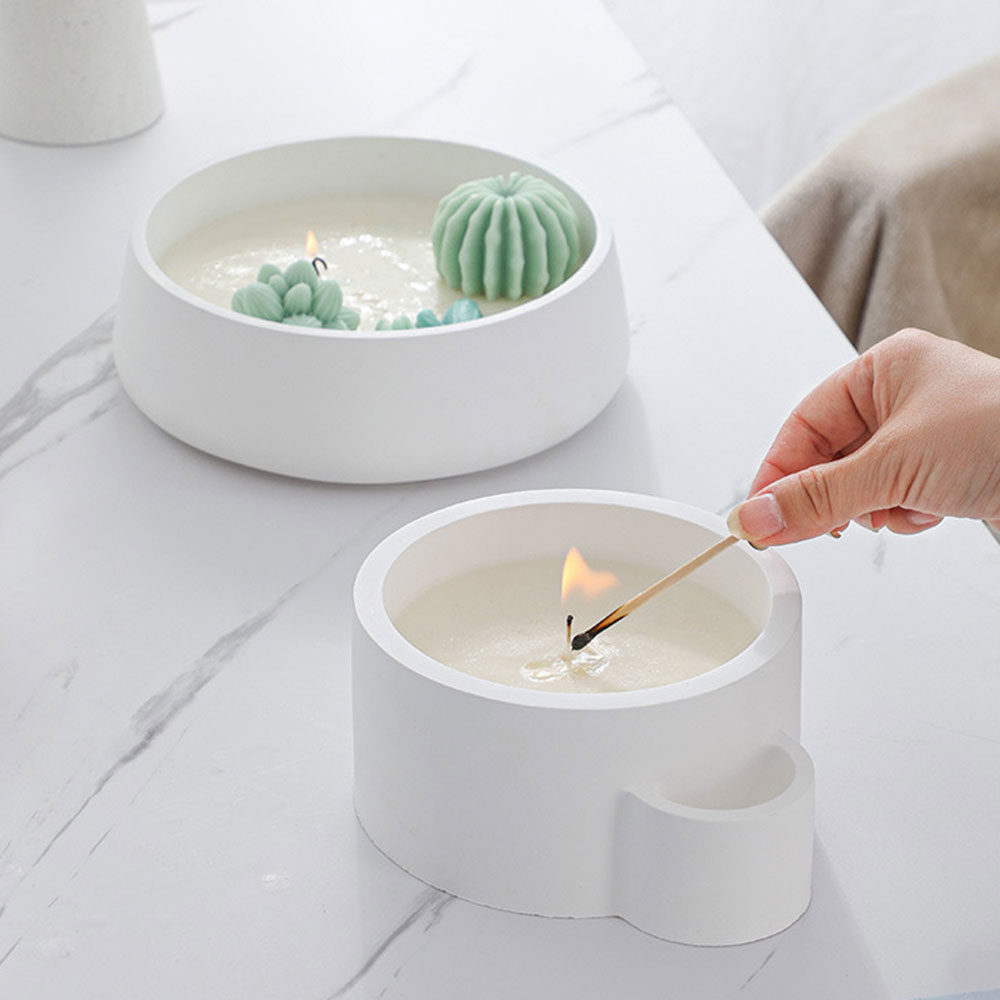 hemispherical Cement Candle Bo - Potsticker Mold 评论和价格