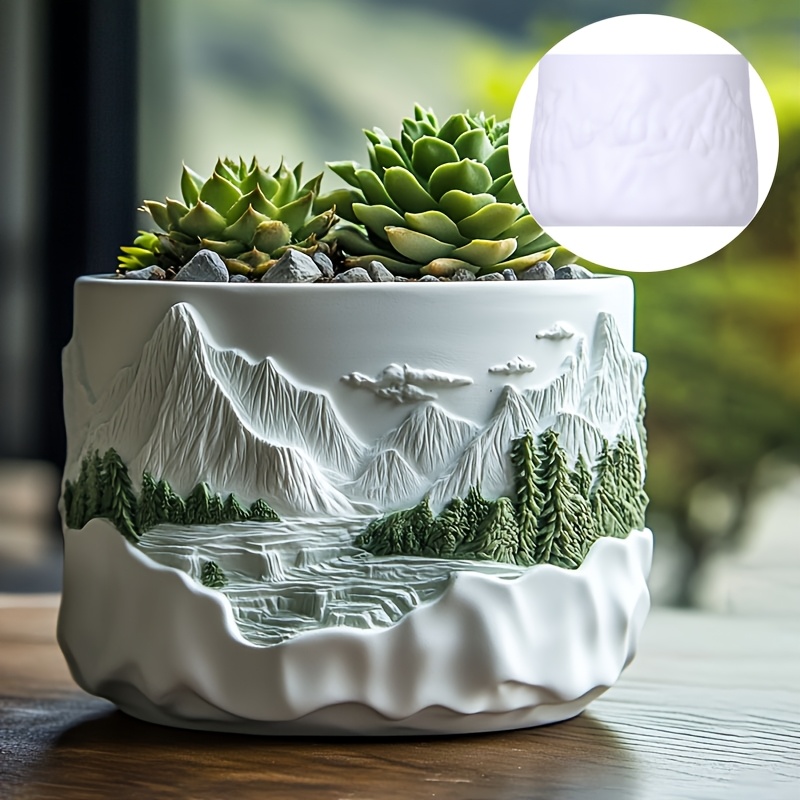 Mountain relief succulent plan - Potsticker Mold 评论和价格