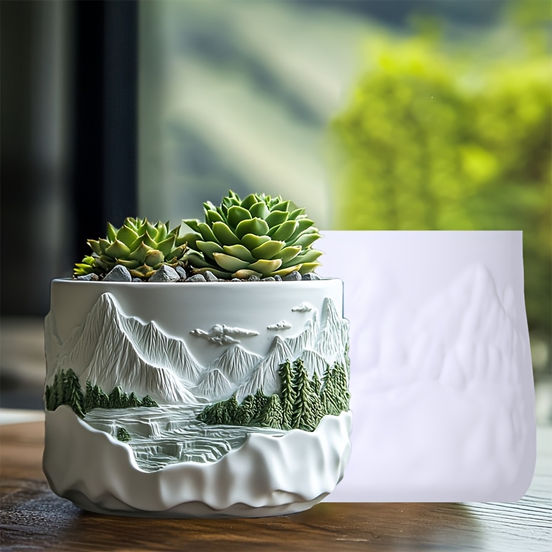 Mountain relief succulent plan - Potsticker Mold 评论和价格
