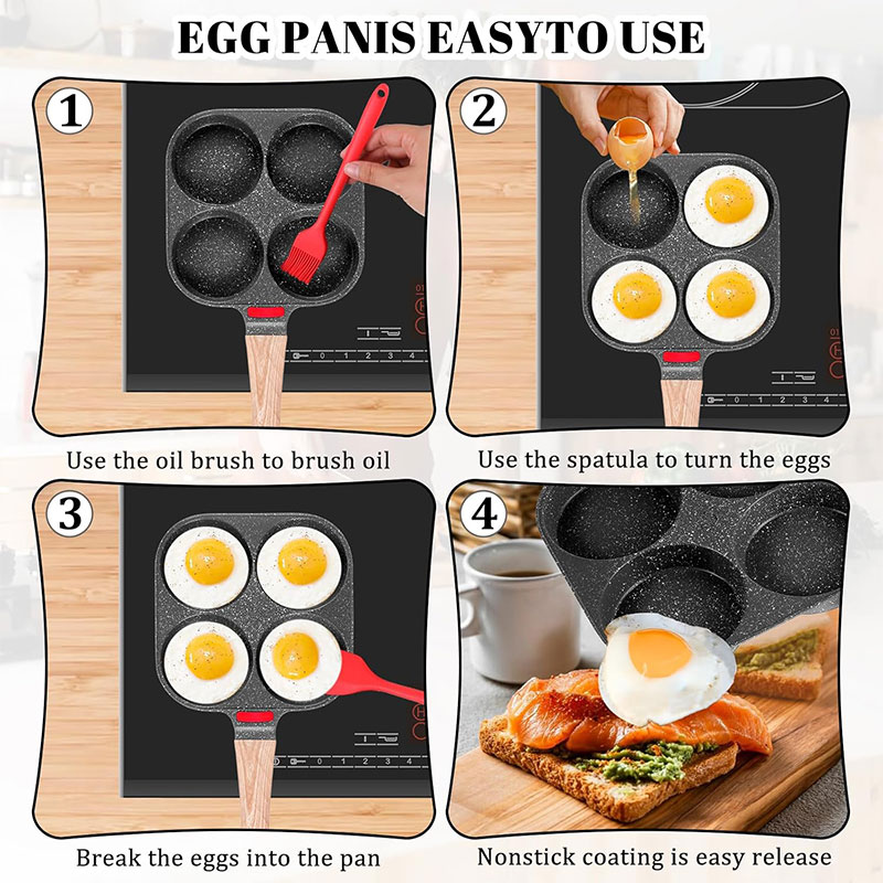 Deepened Egg Frying Pan with L - Mini Pancake Griddle 评论和价格