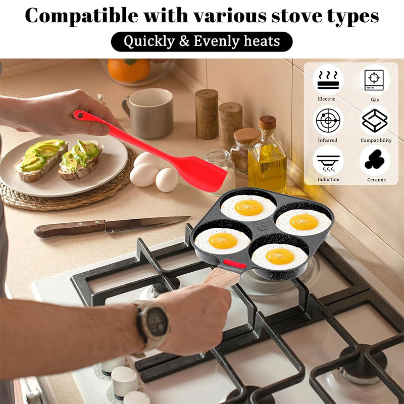Deepened Egg Frying Pan with L - Mini Pancake Griddle 评论和价格