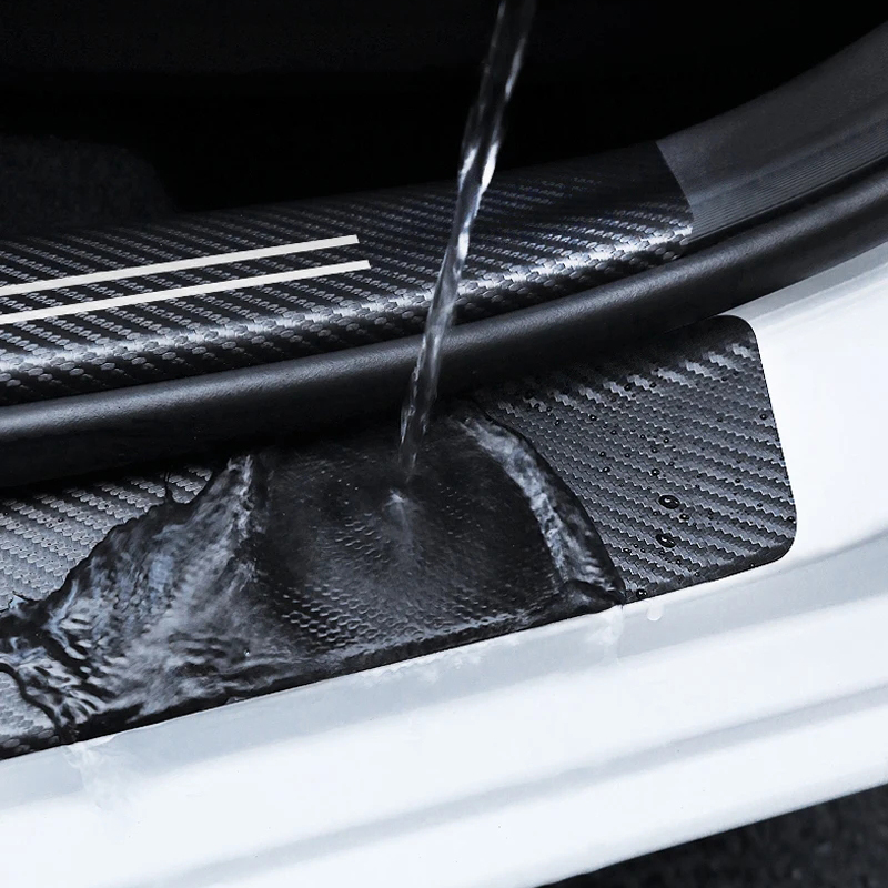 1/4/5Pcs Car Door Sill Scuff P - Crepe Pan Carbon 评论和价格